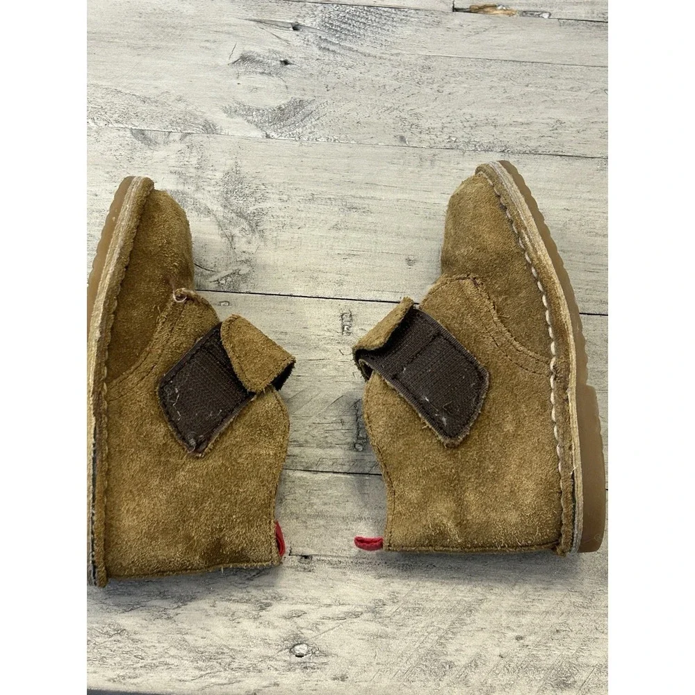 Mini Boden Boys Brown Suede‎ Chukka Boots -Baby Boy Size 23 (US 7)